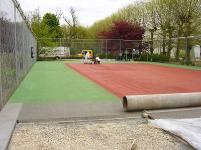 Construction d'un terrain de tennis - Patrick Ceschin