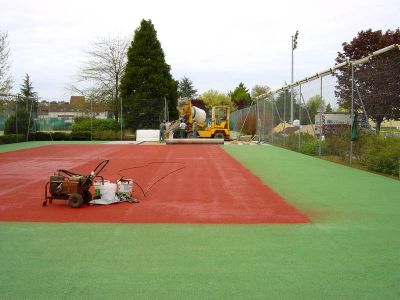 Construction d'un terrain de tennis - Patrick Ceschin