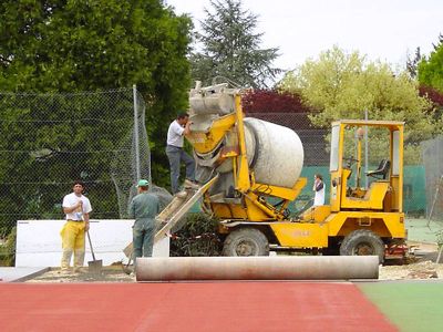 Construction d'un terrain de tennis - Patrick Ceschin